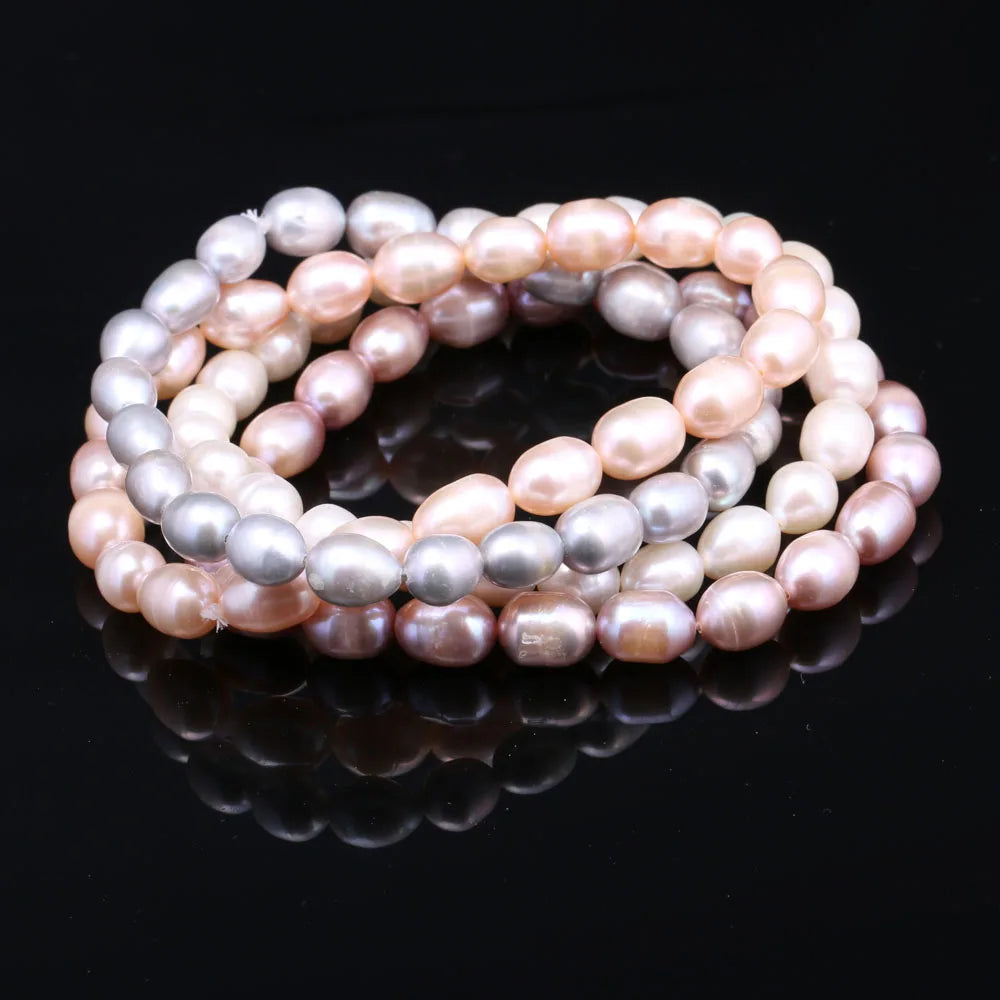 Amaris Charm - Freshwater Pearl Bracelet – 7–8mm Near-Round Beaded Design