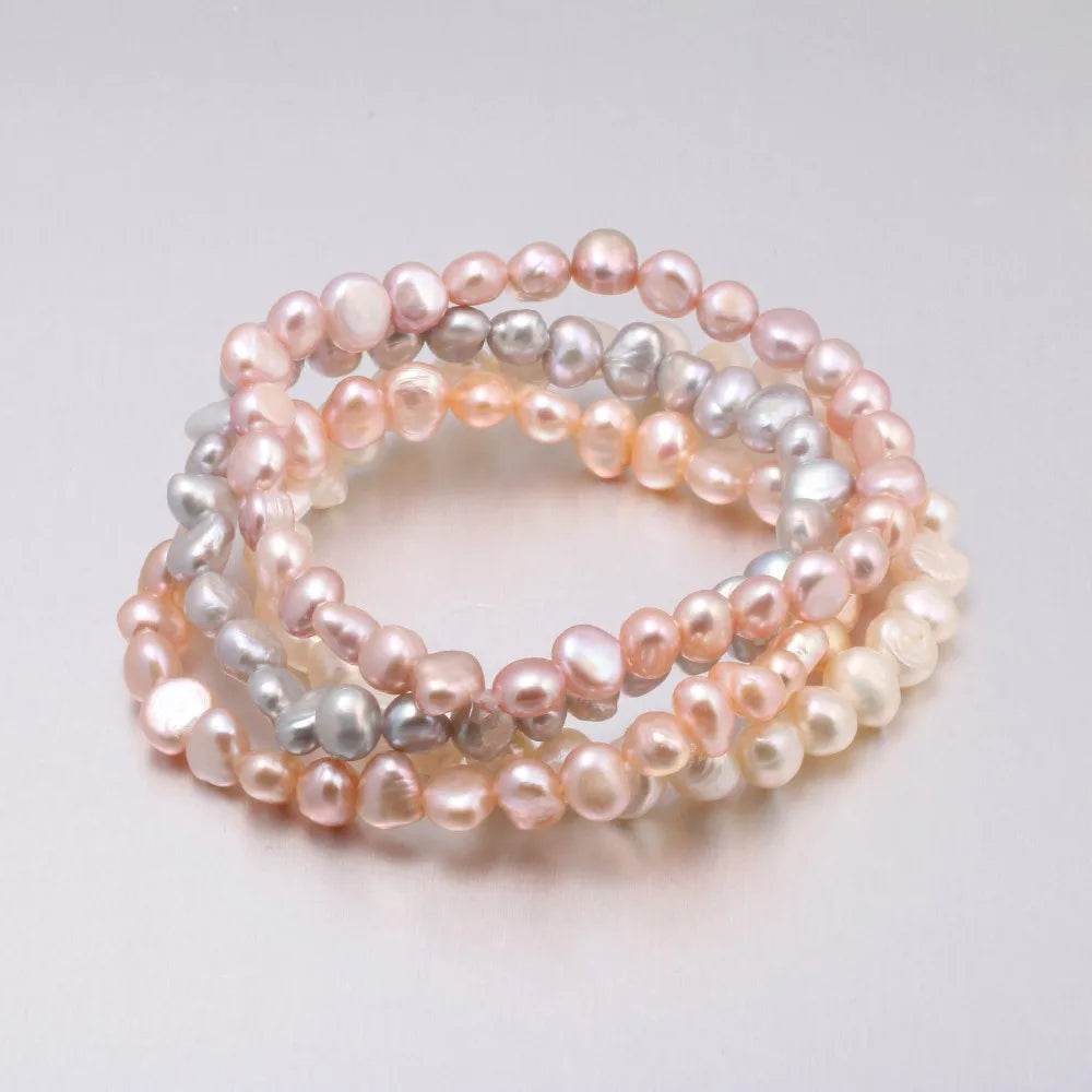 Amoura Strand - Freshwater Pearl Bracelet – Perfectly Round Romantic Design