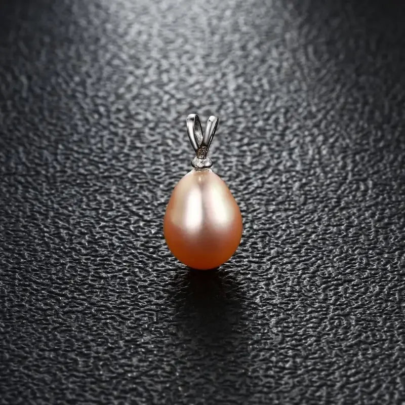 Selene Drop Pearl Pendant – 925 Sterling Silver with Freshwater Rice Pearl