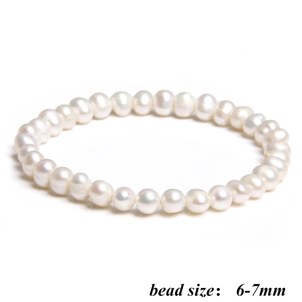 Celestia Classic - Oval Freshwater Pearl Strand Bracelet – Hidden Safety Clasp