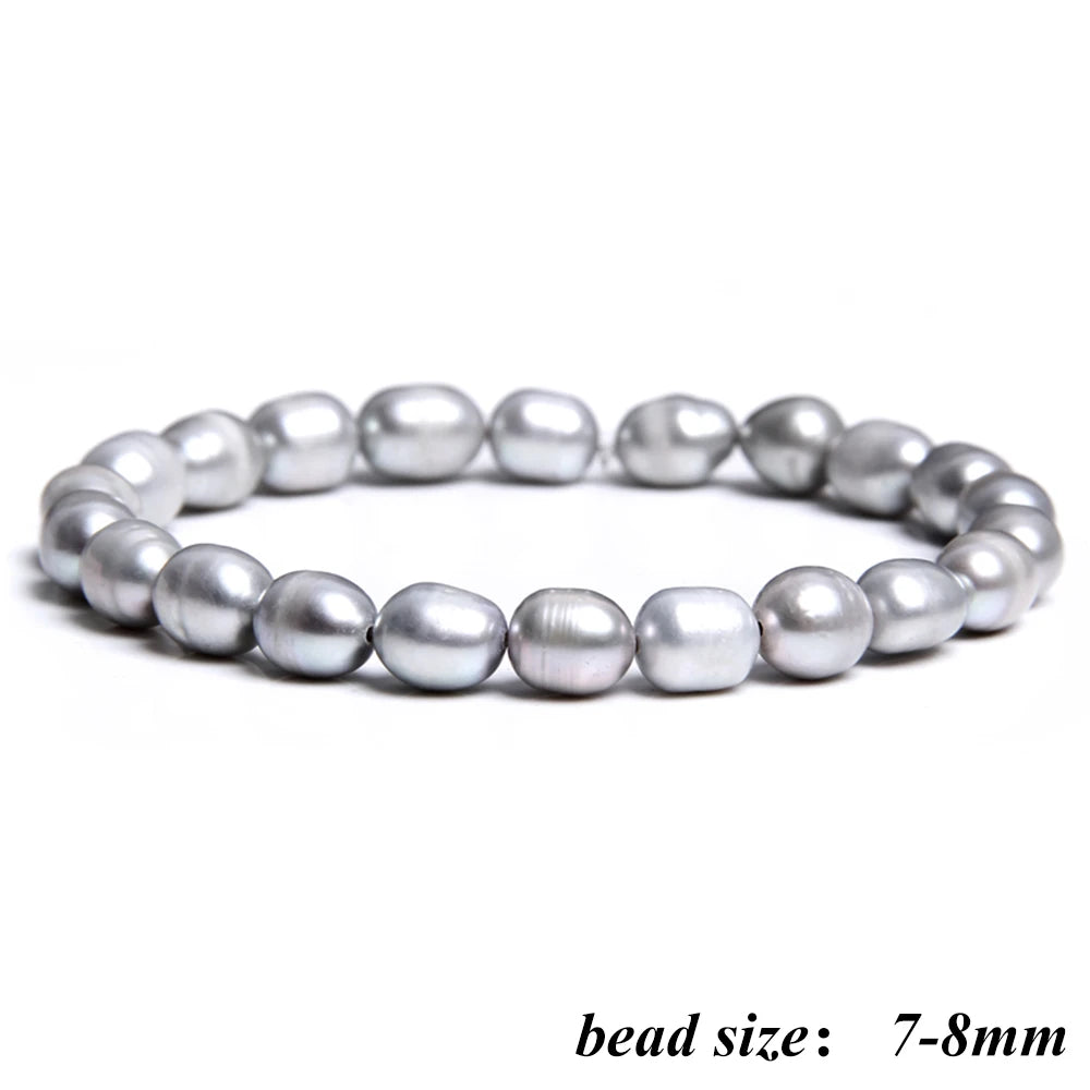 Celestia Classic - Oval Freshwater Pearl Strand Bracelet – Hidden Safety Clasp