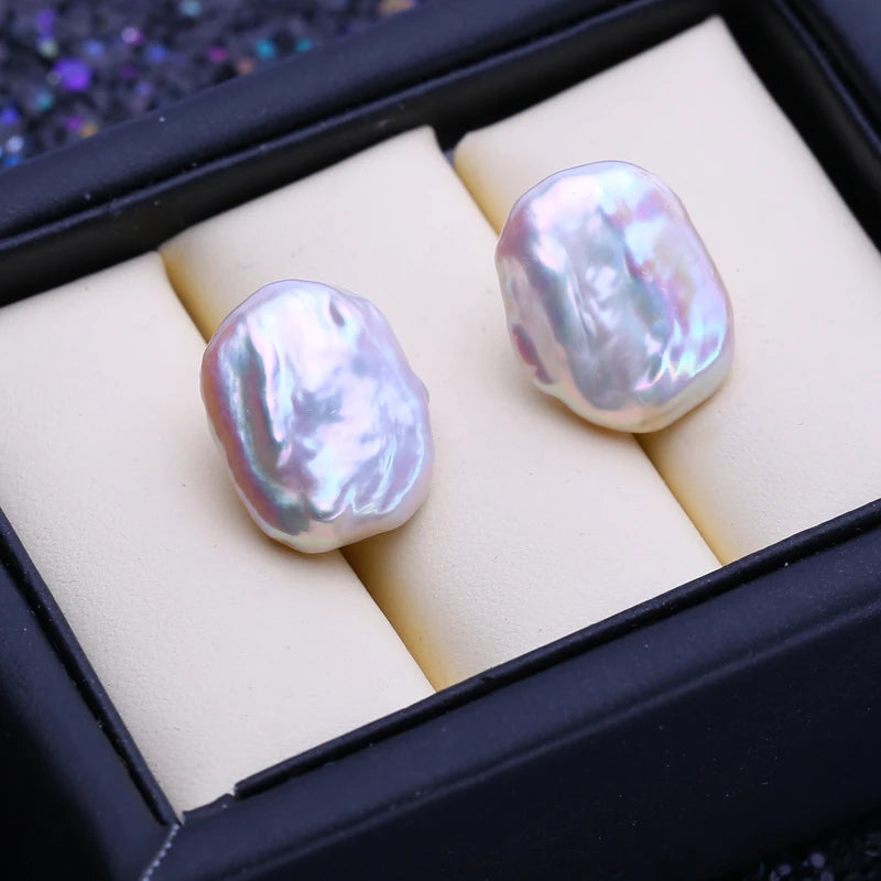 The Ophelia Baroque Pearl Earrings – Large 12–16mm Freshwater Pearls in 925 Sterling Silver