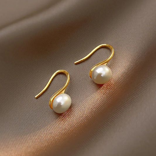 Selene Drop - 14K Gold Filled Freshwater Pearl Stud Earrings – 7.8g