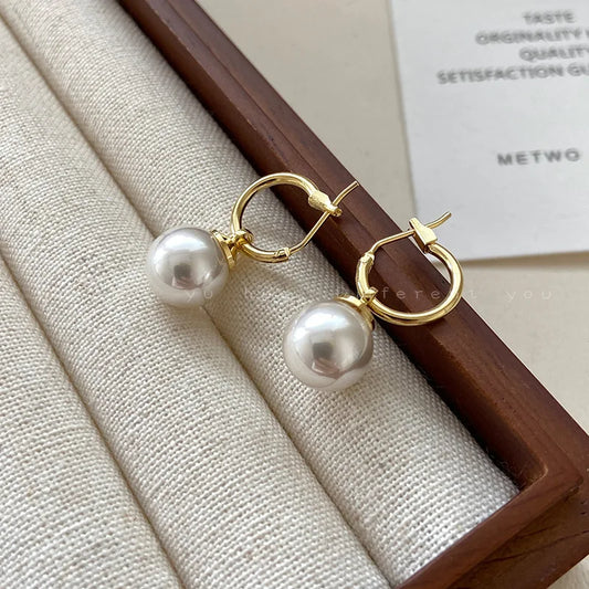 Seraphine Pearl Earrings – 925 Sterling Silver Genuine Freshwater Pearl