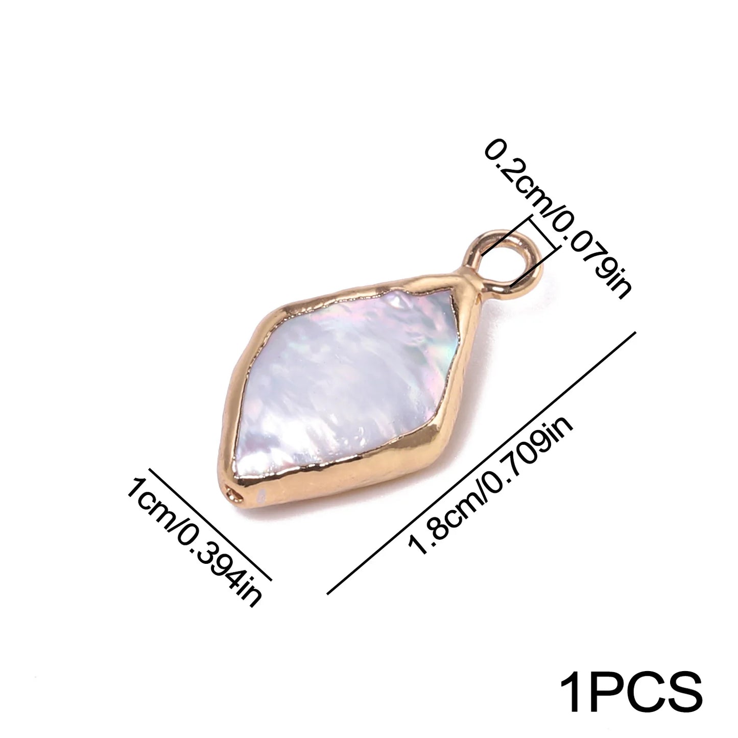 Water Drop Freshwater Pearl Pendant – Reiki Amulet & Fashion Jewellery