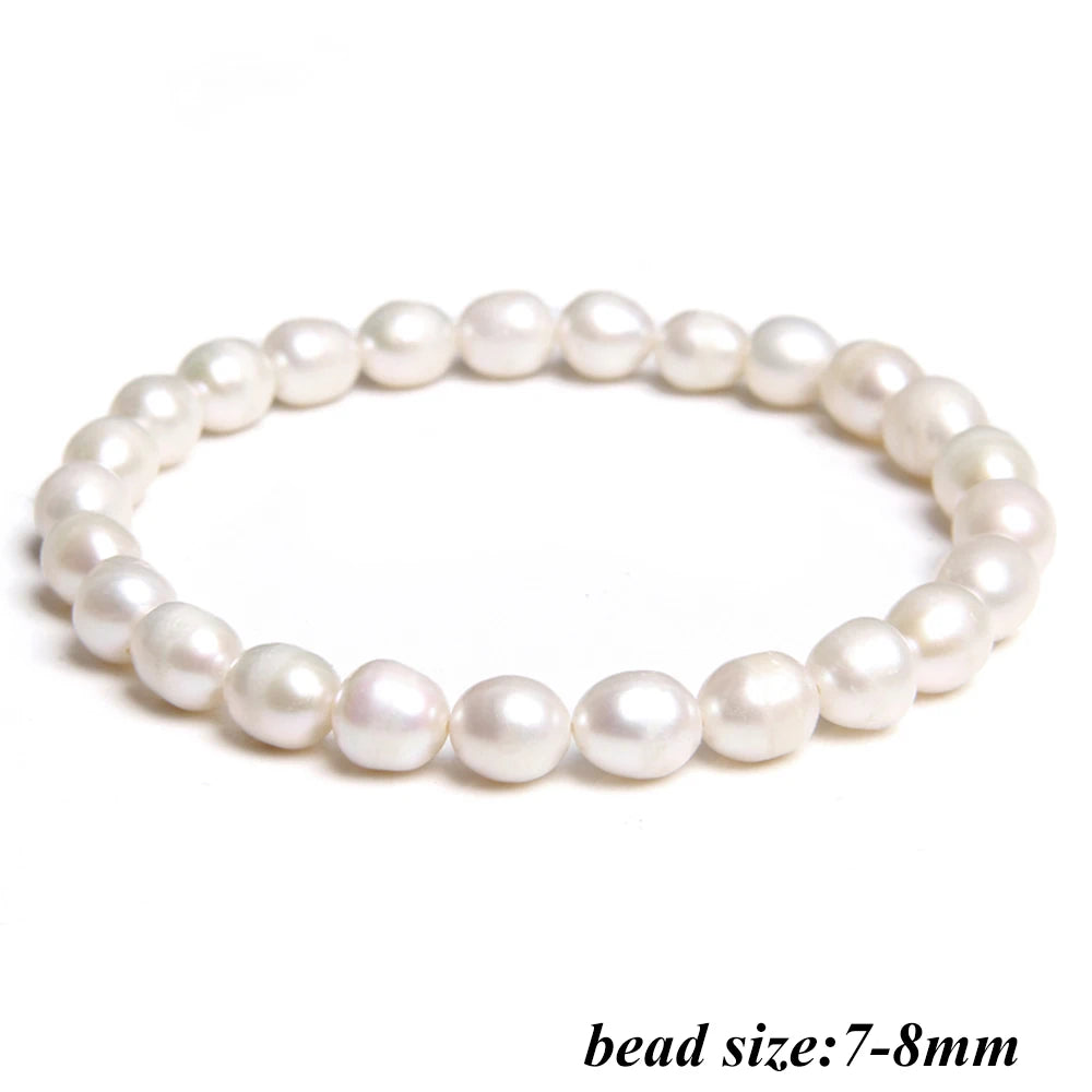 Celestia Classic - Oval Freshwater Pearl Strand Bracelet – Hidden Safety Clasp