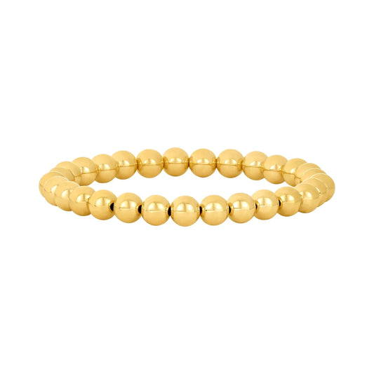 Aureline Round - Freshwater Pearl Beaded Bracelet – Handmade Adjustable Strand