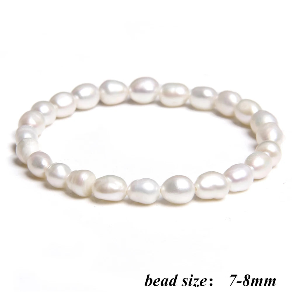 Celestia Classic - Oval Freshwater Pearl Strand Bracelet – Hidden Safety Clasp