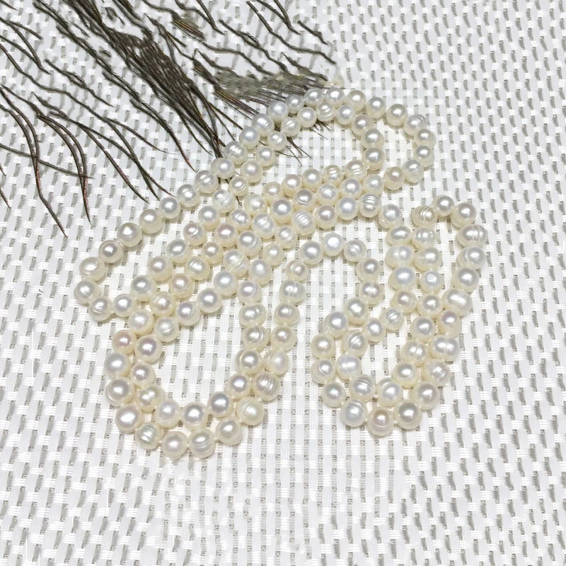 Isolde Long Freshwater Pearl Necklace – Multi-Length Sweater Chain (60–180cm, 8–10mm)