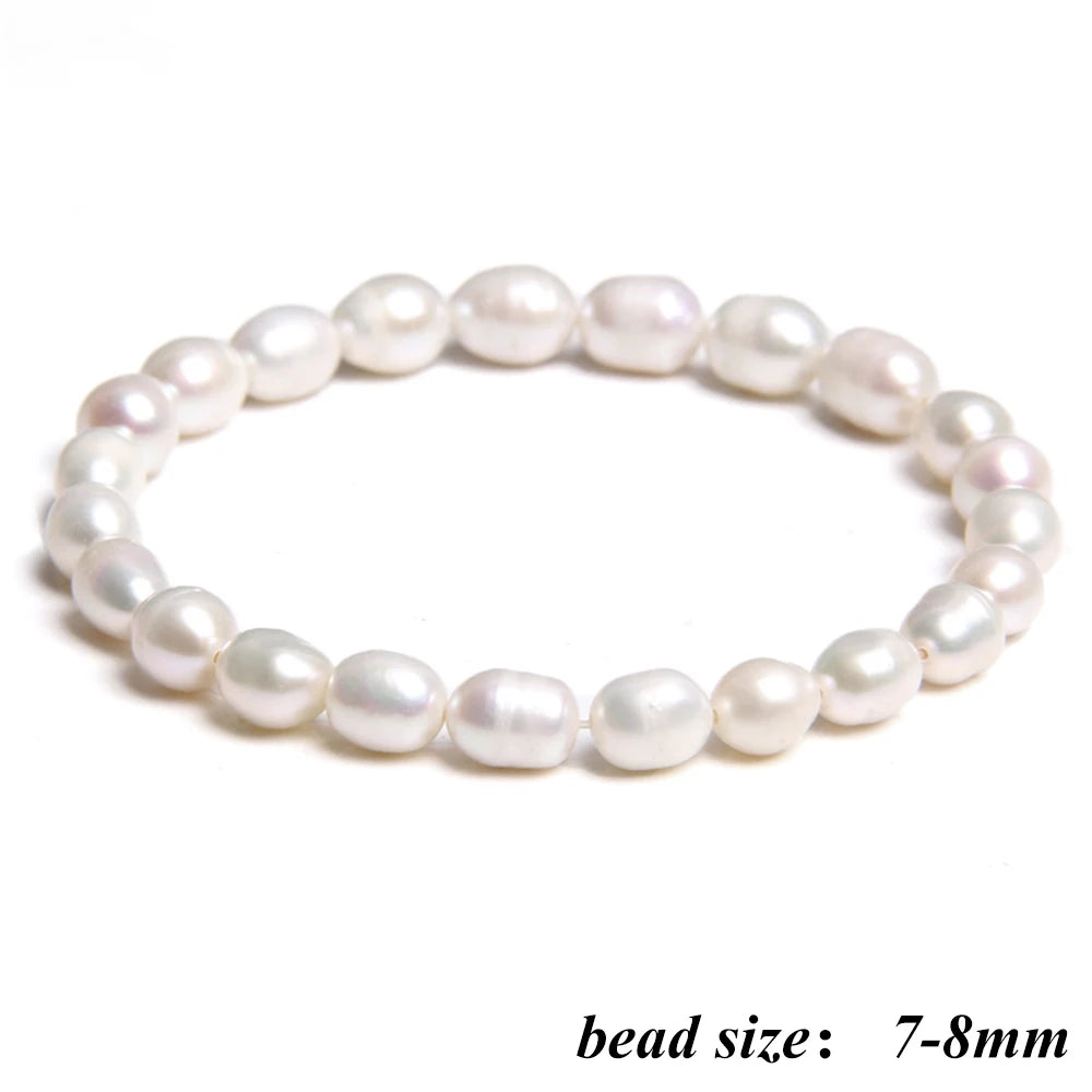 Celestia Classic - Oval Freshwater Pearl Strand Bracelet – Hidden Safety Clasp