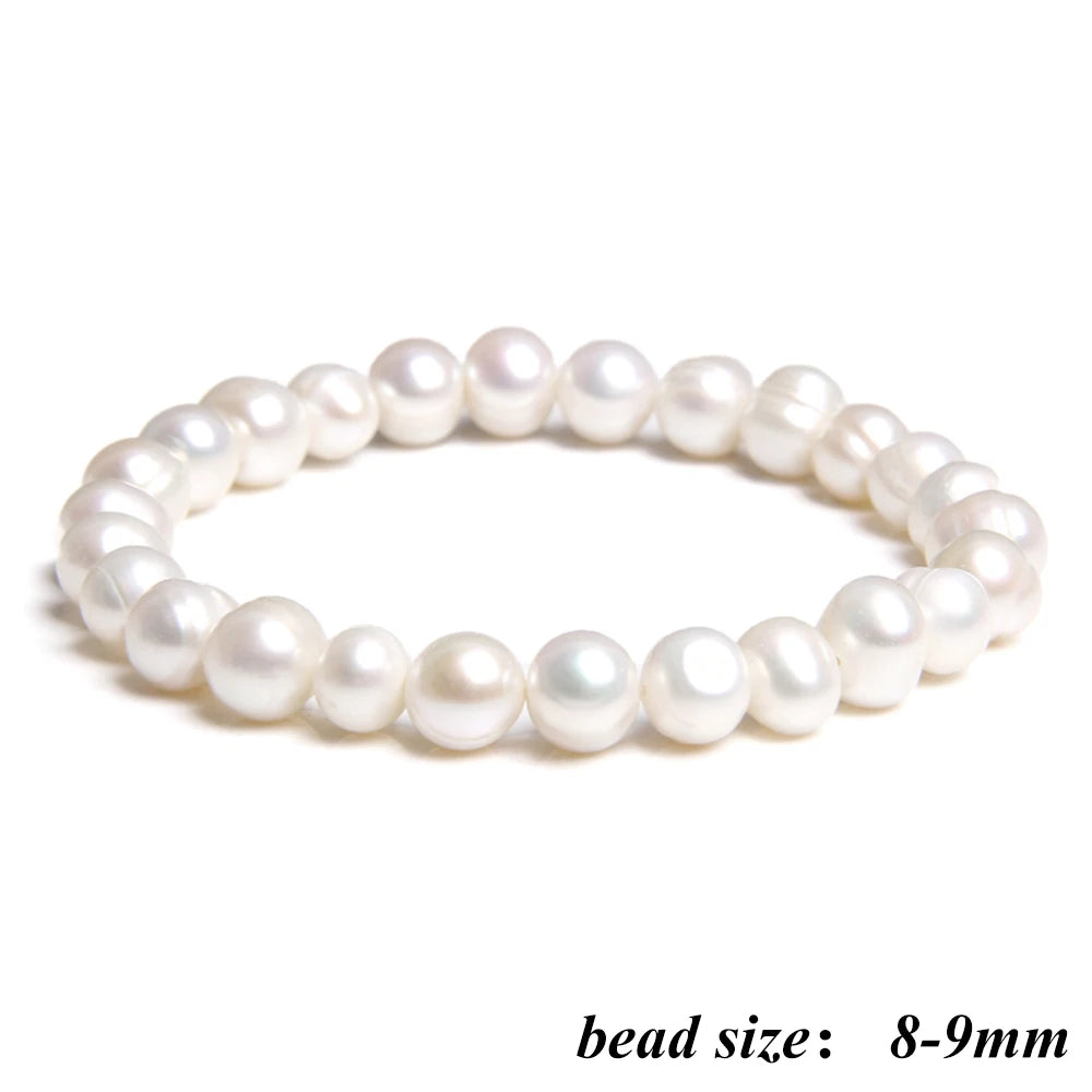 Celestia Classic - Oval Freshwater Pearl Strand Bracelet – Hidden Safety Clasp